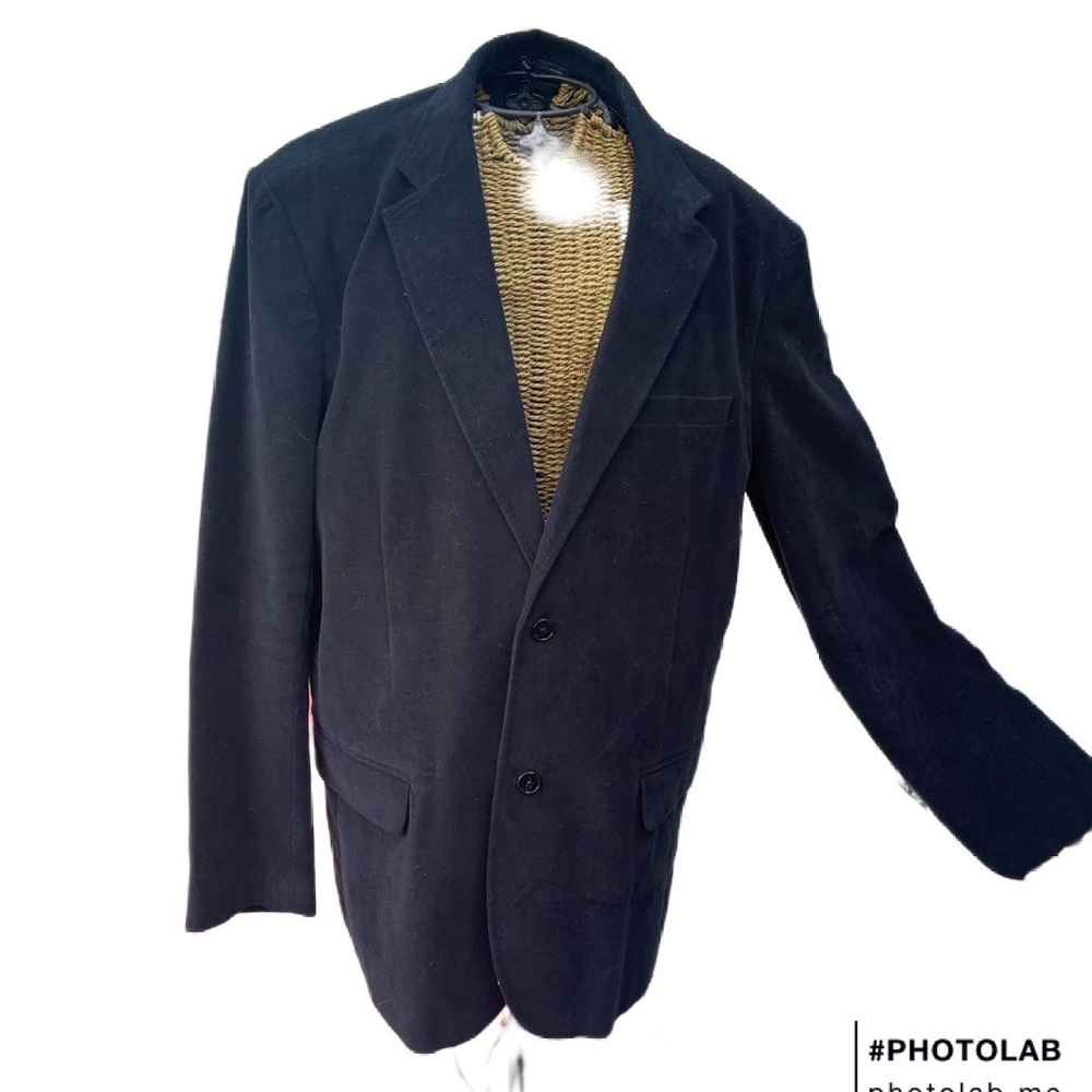 Gap Black Velvet Blazer Men’s Size XL Like New Condition